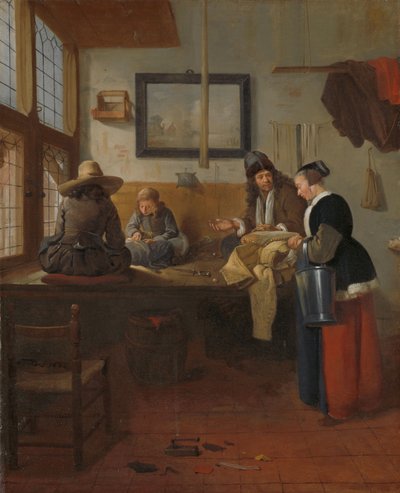 La bottega del sarto, 1661 da Quiringh Van Brekelenkam